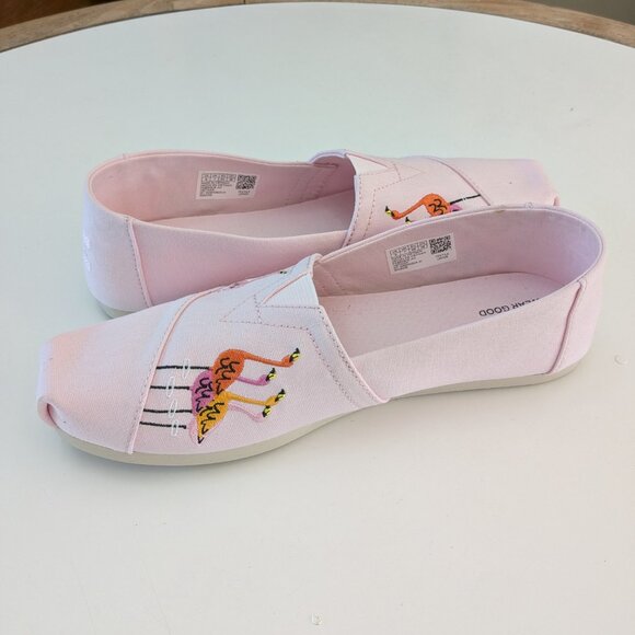 Toms Pink Flamingo Loafers - Picture 2 of 2